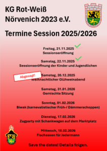 Termine Session 2025/2026