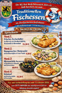 Traditionelles Fischessen